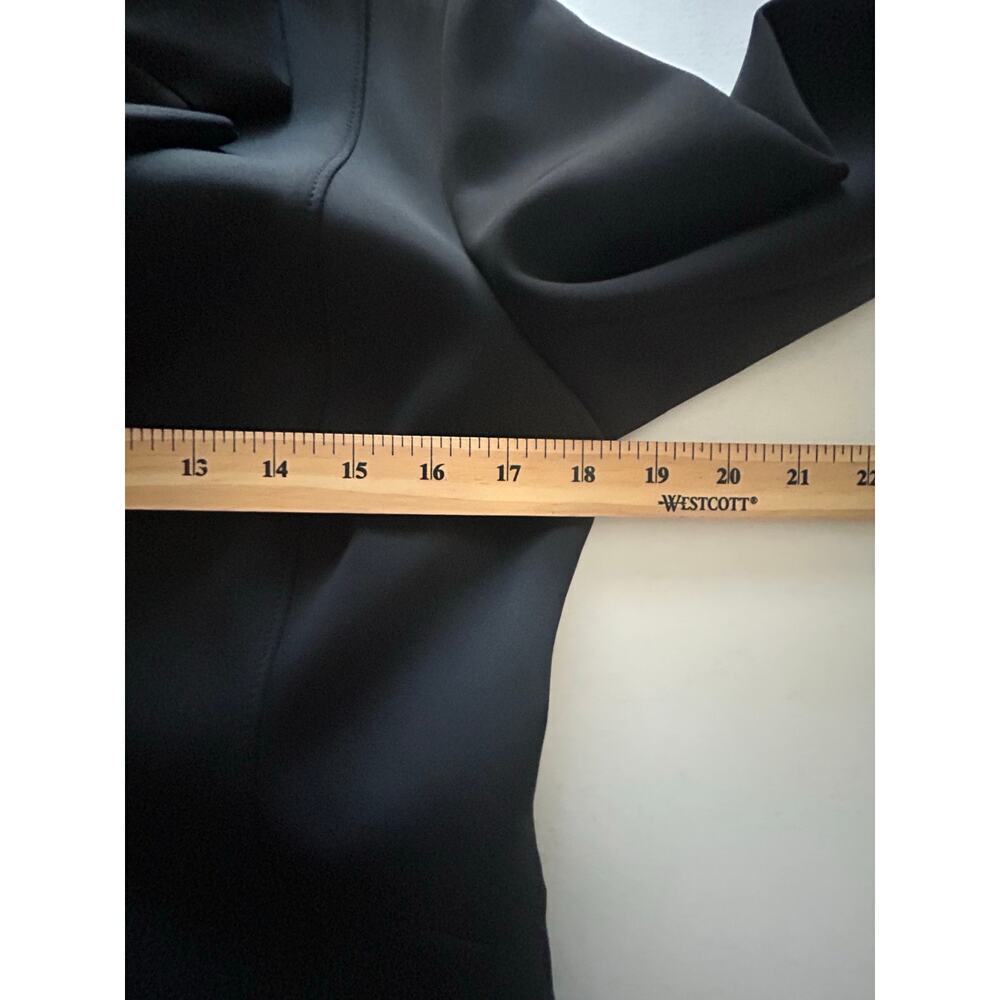 M.M. Lafleur women's black scuba stretch one button jacket  blazer size 10 - Picture 12 of 15